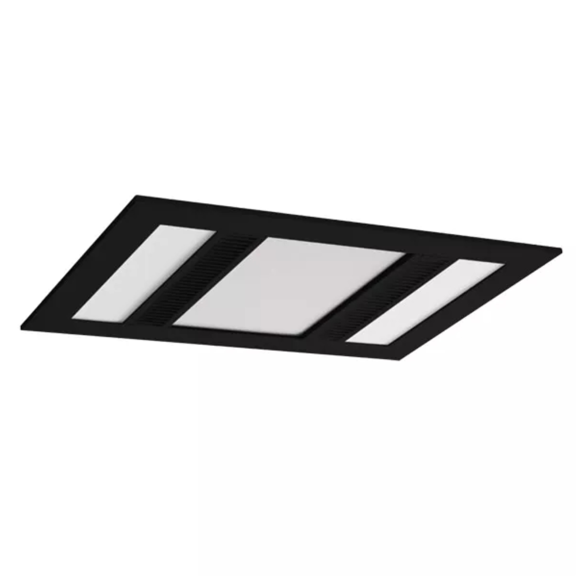 Martec Phoenix Bathroom 3 in 1 Exhaust Fan with LED Light Black